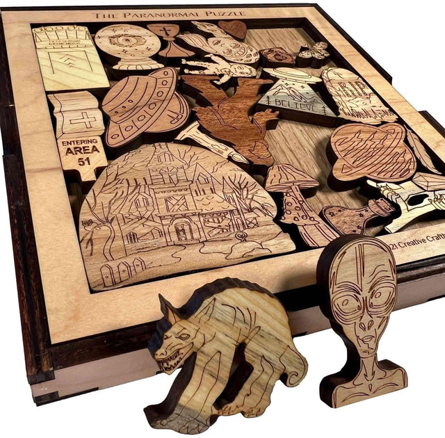 Paranormal Puzzle - artistic and challenging - can be personalized - Creative Crafthouse