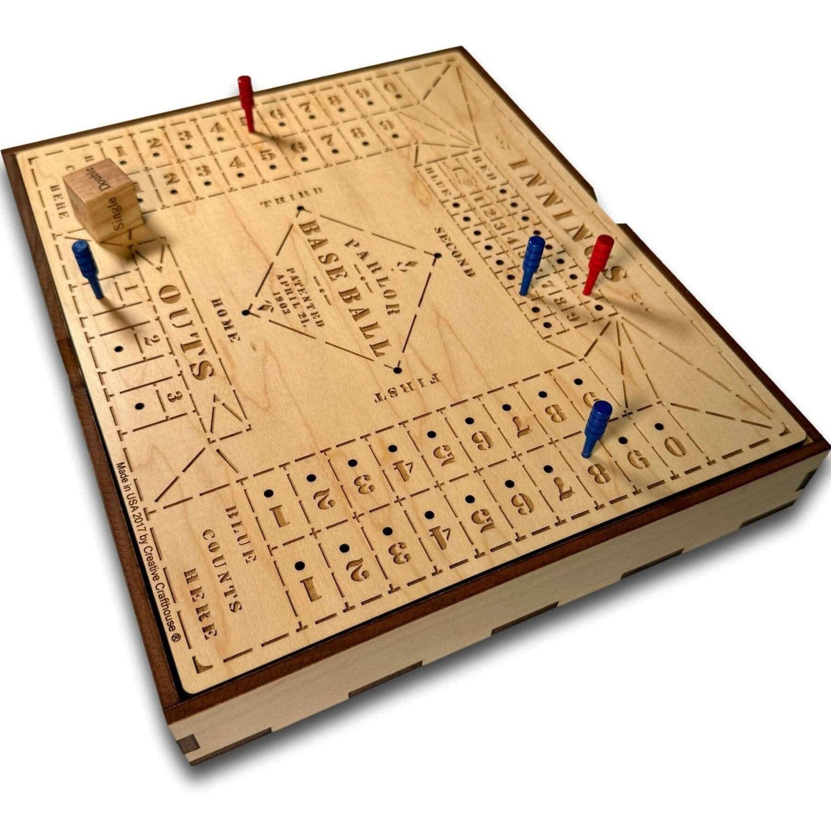 Parlor Baseball - Vintage-Inspired Wooden Board Game – Creative Crafthouse
