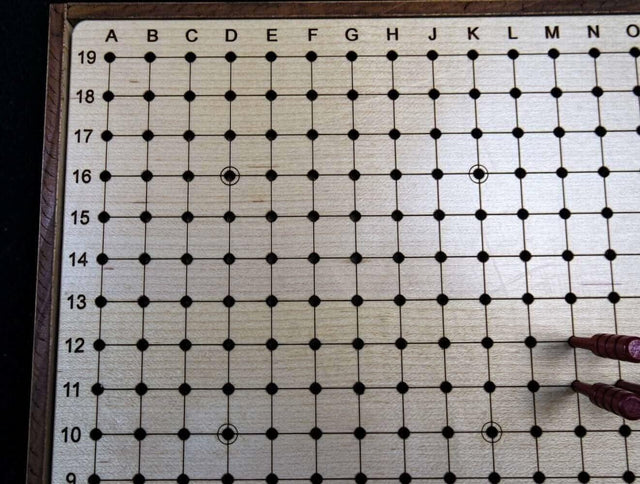 Peg Go Game – Goban - compact and portable style with pegs for stability and ability to move an in - progress game. Pente board also - Creative Crafthouse