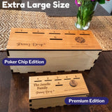Penny Drop Game | Giant Sized Poker Chip Edition - Fun Family or Bar Game – can be personalized - Creative Crafthouse