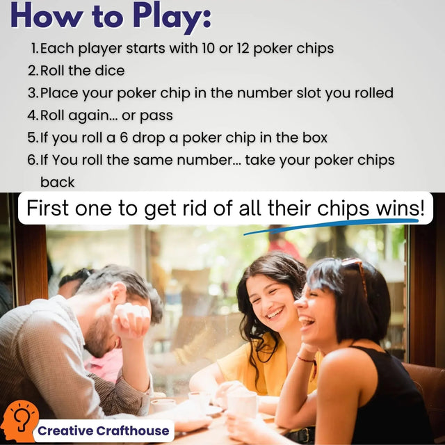 Penny Drop Game | Giant Sized Poker Chip Edition - Fun Family or Bar Game – can be personalized - Creative Crafthouse