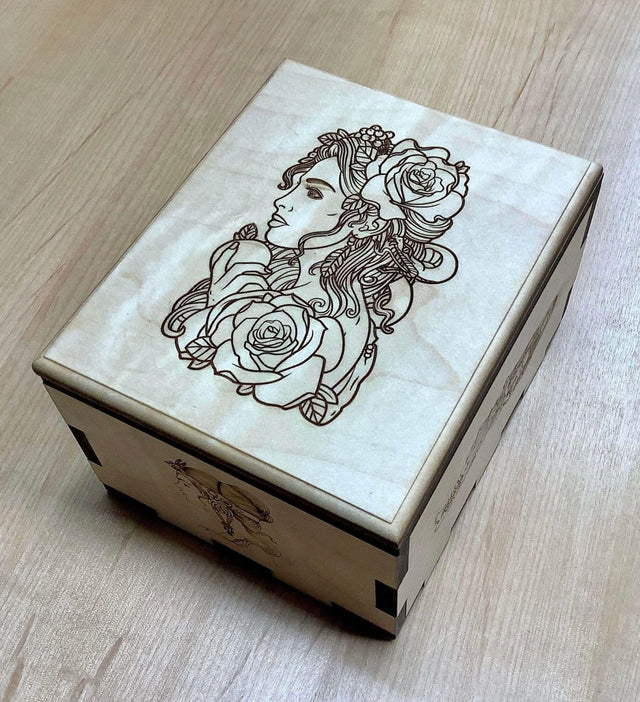 Personalizable & Beautiful Puzzle Box for Gift Cards and Money - Christmas Gift to Remember - The Belle Lock Box - Unique and Special - Creative Crafthouse
