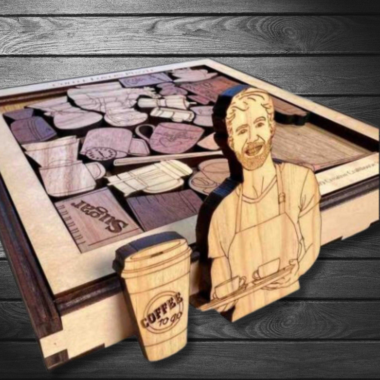 Personalizable Christmas Gift for Coffee Lovers - The Coffee Puzzle - Perfect Gift for a Java Loving Friend - Gifts for Mom - Gifts for Wife - Creative Crafthouse