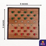 Personalizable Two - Player Checkers Board Game - Handcrafted in Florida by Creative Crafthouse - Creative Crafthouse