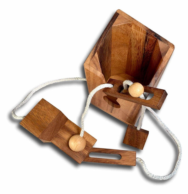 Personalized Christmas Gift for Dads Who Love Wine | The Wine Bottle Puzzle | Laser Engrave a Name or Message for a Memorable Keepsake - Creative Crafthouse