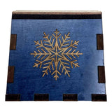 Personalized Christmas Puzzle Box - Holds Gift Cards and Money - Add a Laser Engraved Name and Message - The Snow Flake Wood Puzzle Box - Creative Crafthouse