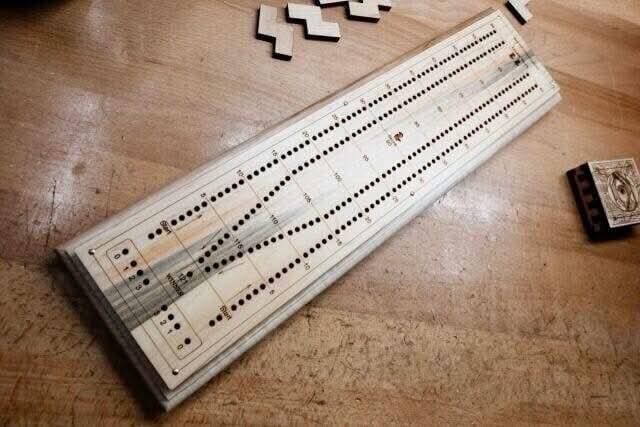 Personalized Cribbage Board - Tournament Long Board Premium – Choice of Cherry, Maple or Beetle Kill Wood - Add Name and/or Message - Creative Crafthouse