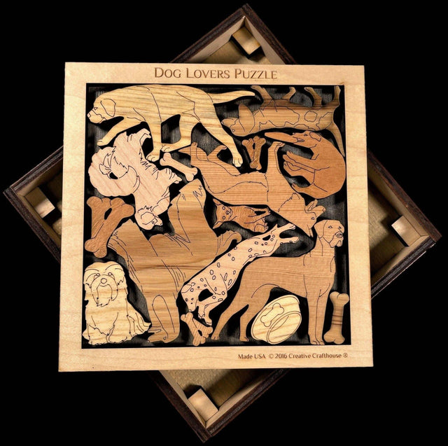 Personalized Gift for Dog Lovers - Customize With Laser Engraved Name and Message - Dog Lovers Puzzle - Gift for Women - Gift for Dog Mom - Creative Crafthouse