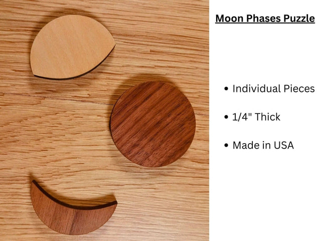 Personalized Moon Phases Puzzle – Educational Montessori Toy - Creative Crafthouse