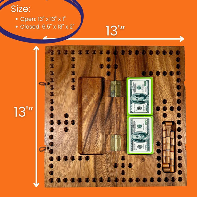 Personalized Pegs and Jokers Wooden Game - Classic Family Game Night, Perfect Holiday Gift, Custom Engraved Board - Creative Crafthouse