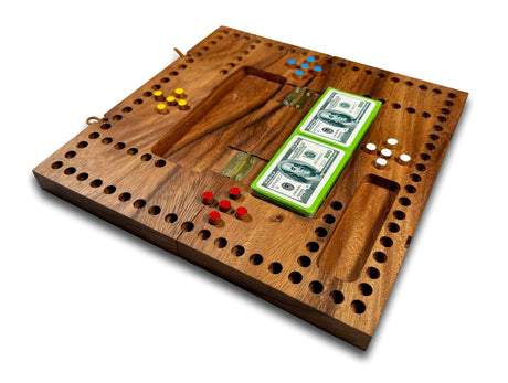 Personalized Pegs and Jokers Wooden Game - Classic Family Game Night, Perfect Holiday Gift, Custom Engraved Board - Creative Crafthouse