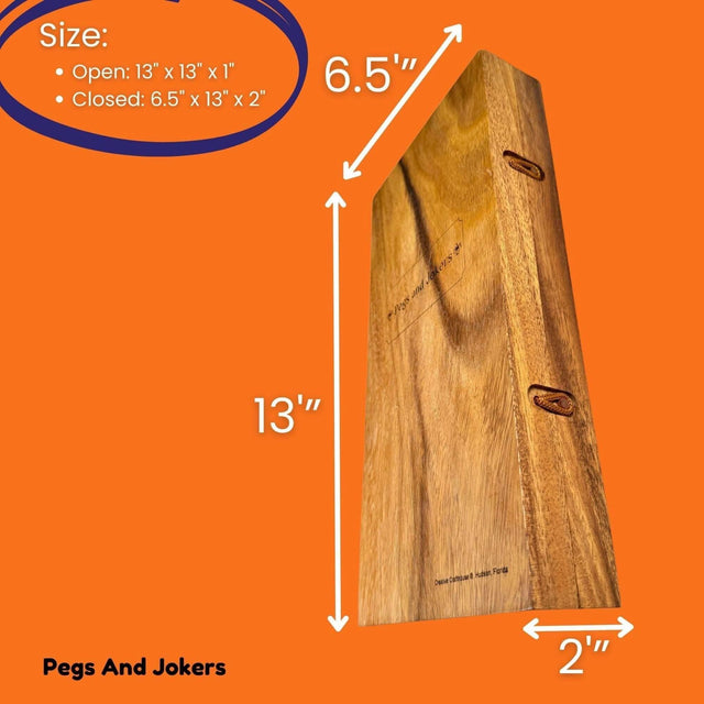 Personalized Pegs and Jokers Wooden Game - Classic Family Game Night, Perfect Holiday Gift, Custom Engraved Board - Creative Crafthouse