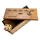 Personalized Penny Drop Game – Customize With a Laser Engraved Name - Premium Cherry Top Version – Fun Family or Bar Game - Creative Crafthouse