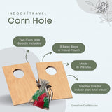 Personalized Tabletop Cornhole Game | Handcrafted Wooden Mini Set with 8 Bags - Creative Crafthouse