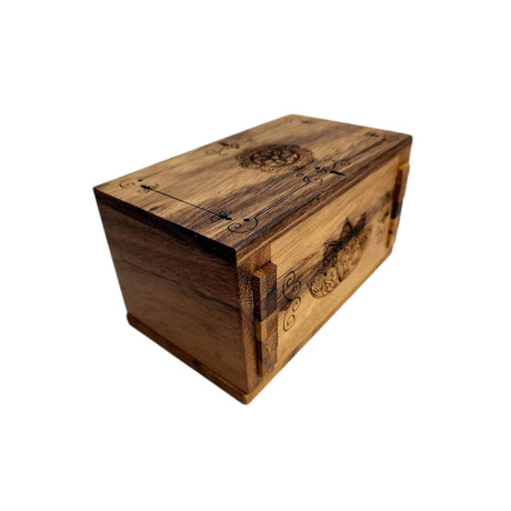 Personalized Wooden Puzzle Box | The Mandala Secret Lock Box | Artisan Gift Card Box | Unique Gift for Teens - Creative Crafthouse