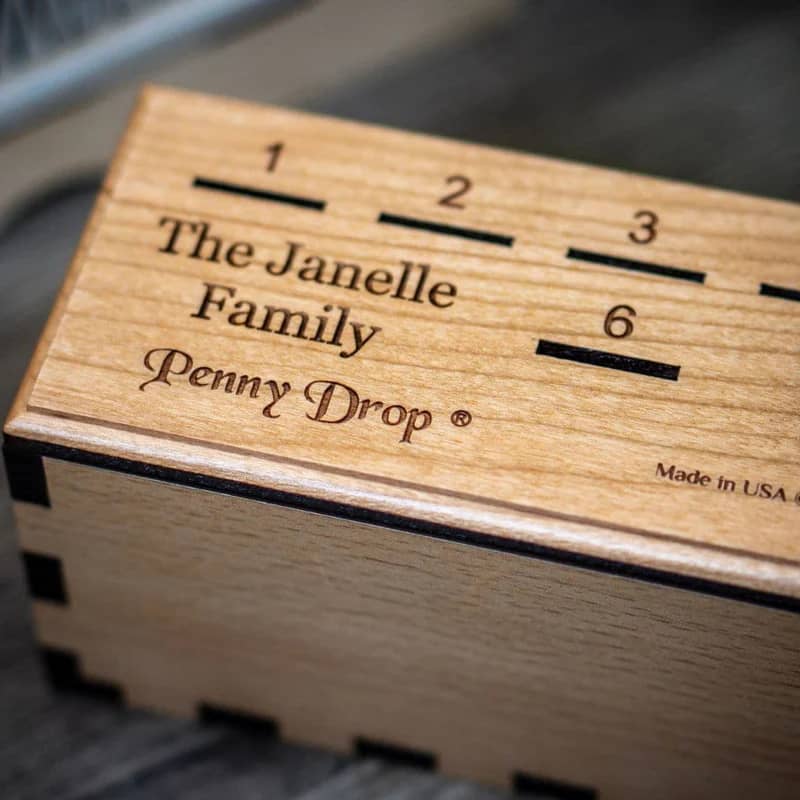 Personalize your game with a custom laser engraving.