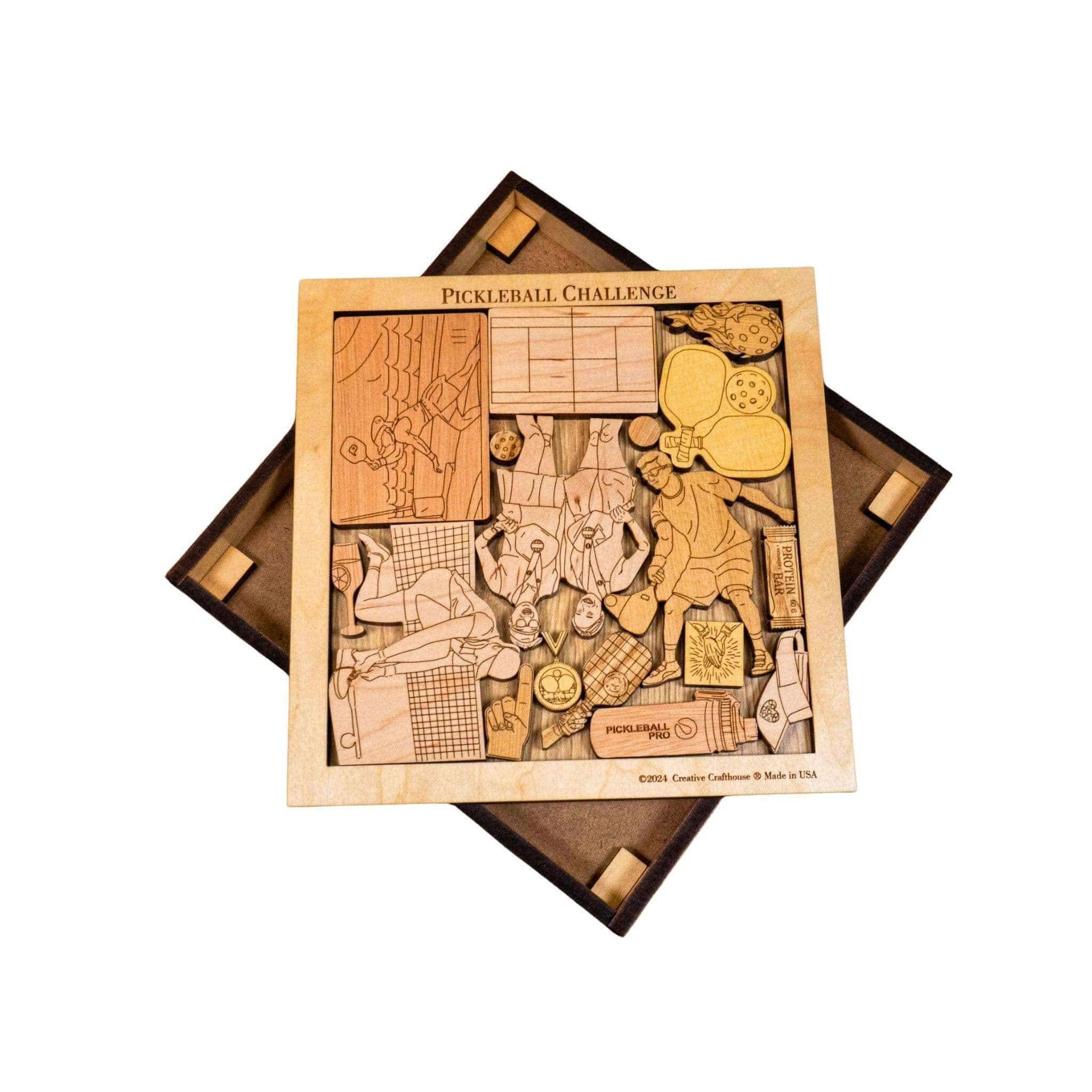 Pickleball Wood Puzzle | Personalized Gift and Decor - Creative