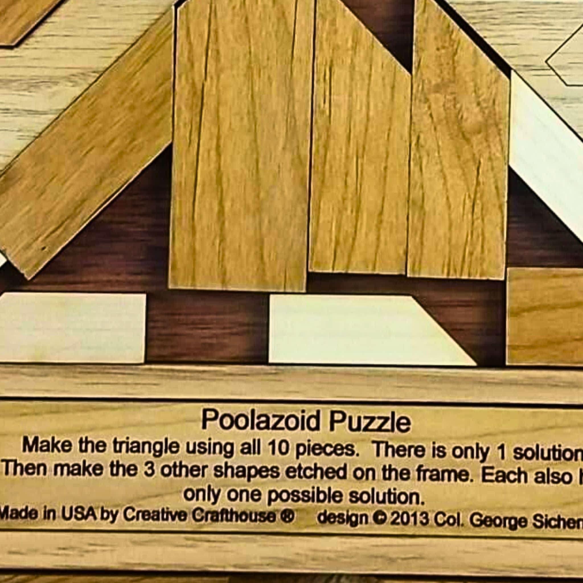 Poolazoid Wood Puzzle | Very Hard Brain Teaser for Adults