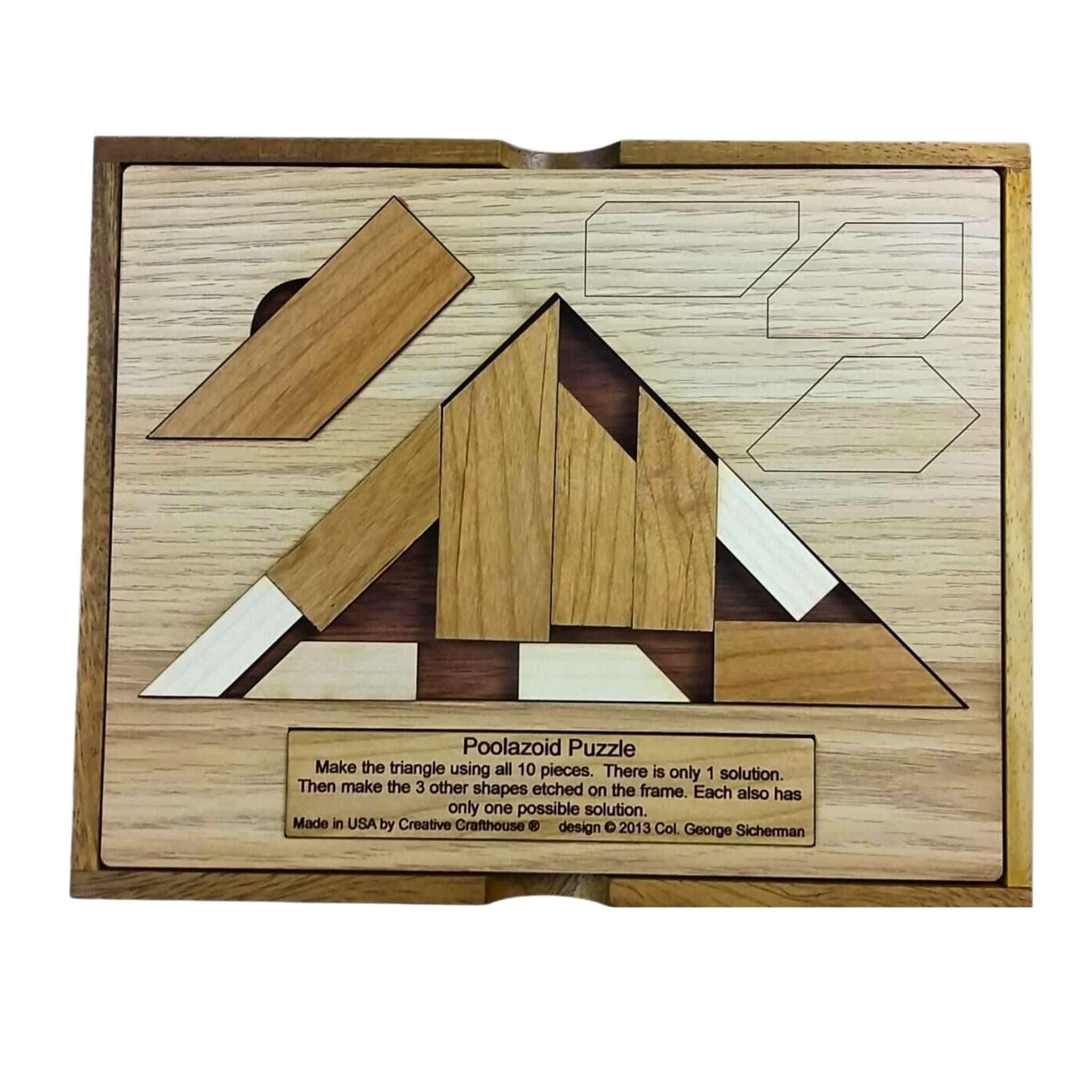 Poolazoid Wood Puzzle | Very Hard Brain Teaser for Adults