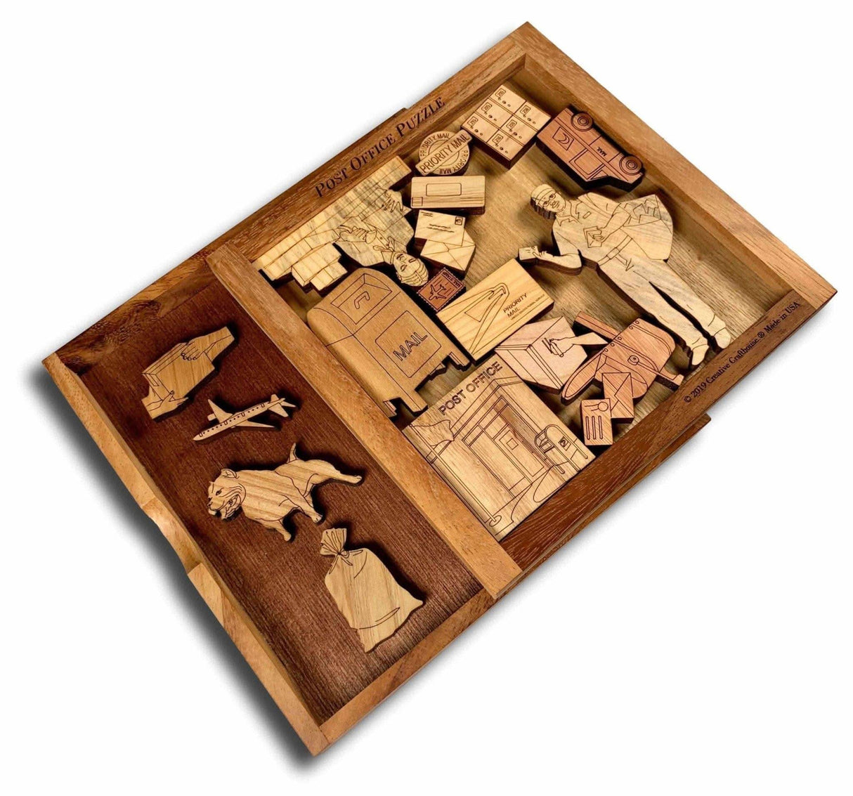 Post Office Puzzle - artistic and challenging - can be personalized - Creative Crafthouse