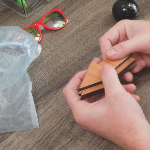 Hidden Arrow Puzzle | Pocket Wood Brain Teaser