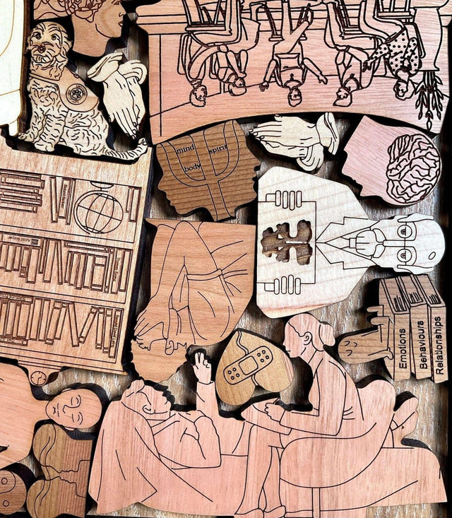 Psychologist Puzzle – Unique Thank You Gift for Mental Health Professionals - Creative Crafthouse