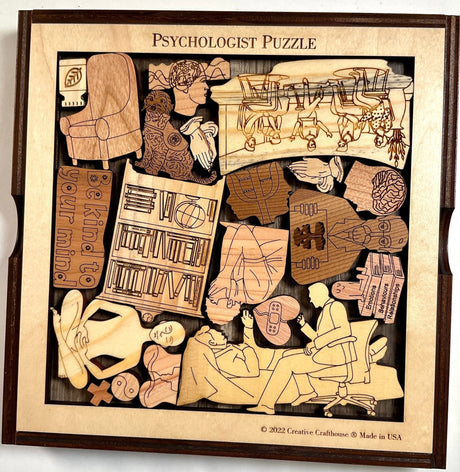Psychologist Puzzle – Unique Thank You Gift for Mental Health Professionals - Creative Crafthouse