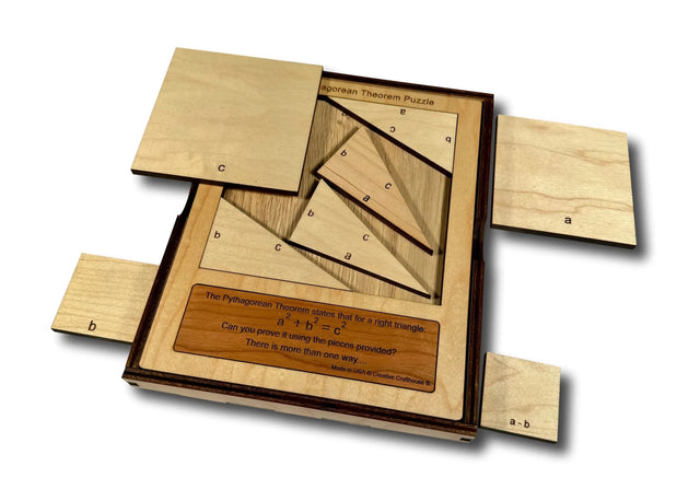 Pythagorean Theorem Puzzle – Wooden Math Learning Tool - Creative Crafthouse