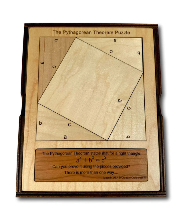 Pythagorean Theorem Puzzle – Wooden Math Learning Tool - Creative Crafthouse