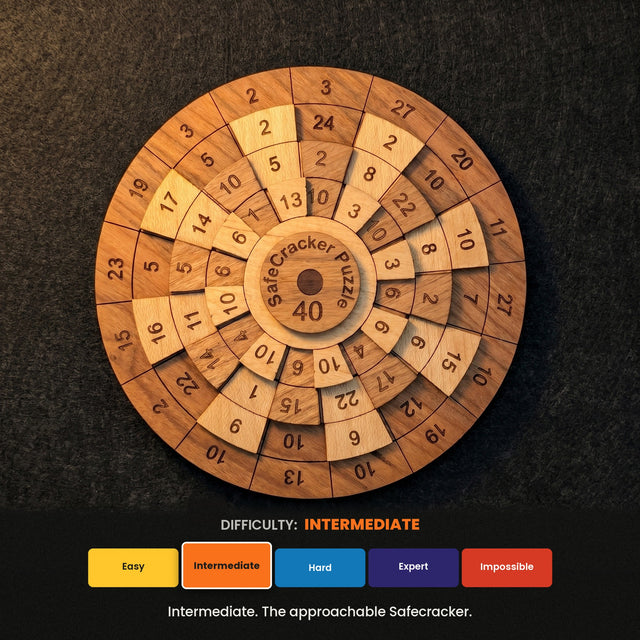 Safecracker 40 | Wooden Math Logic Puzzle