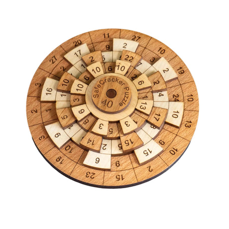 Safecracker 40 | Wooden Math Logic Puzzle - Creative Crafthouse