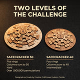 Safecracker 50 Wooden Math Brain Teaser | Handmade in Florida by Dave Janelle - Creative Crafthouse