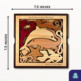 Sea Creatures an aquatic adventure wood puzzle - artistic and challenging - can be personalized - Creative Crafthouse