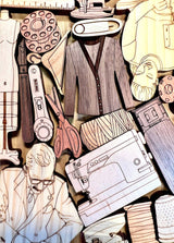 Seamstress and Tailor Puzzle - artistic and challenging - can be personalized - Creative Crafthouse