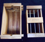 Secret Lock Box III - The Jail Cell Wood Puzzle Box holds Beer Can or anything that fits into the cage - Creative Crafthouse