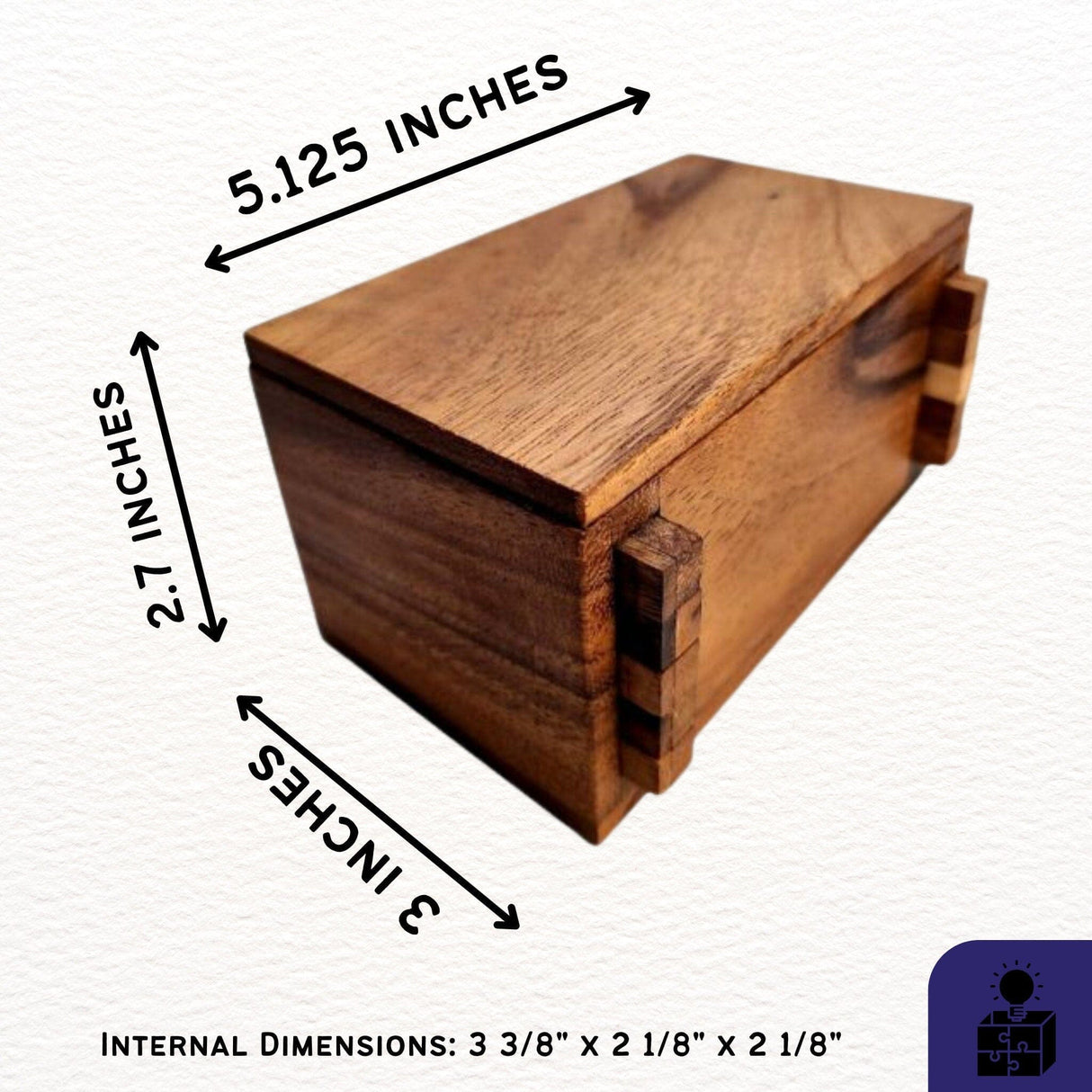 Secret Lock Box - Wooden Puzzle Box - Brain Teaser - Personalised Option is Available - Holds Gift Cards and Money - Creative Crafthouse