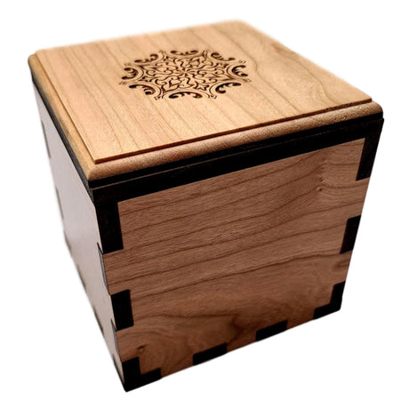 Secret Stash Puzzle Box - Unique Handmade Wooden Lock Box - Escape Room Prop - Creative Crafthouse