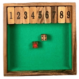 Shut The Box 9x9 Large | Classic Family Dice Game for All Ages - Creative Crafthouse