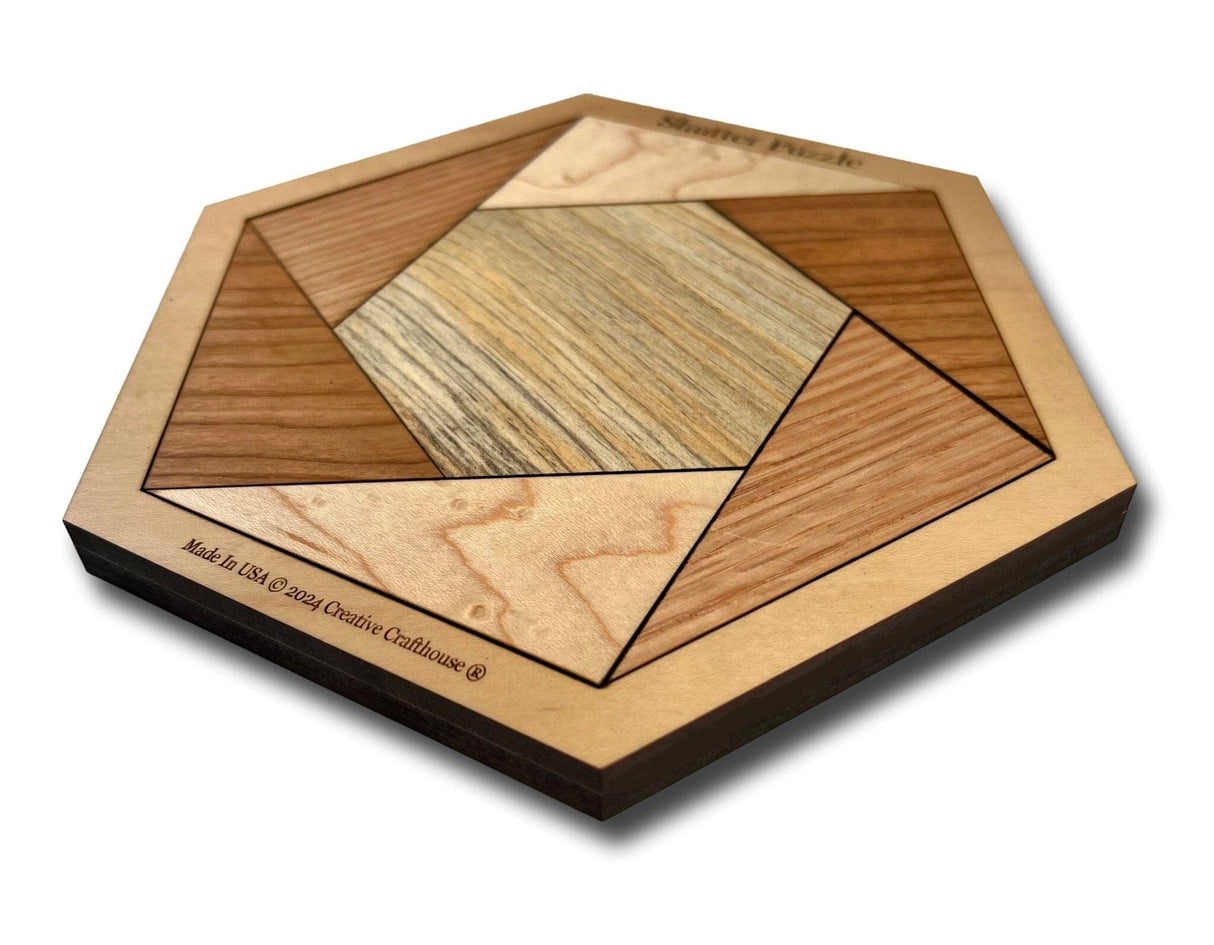 Shutter Puzzle - Wooden Brain Teaser Puzzle for Kids | STEM Puzzles and Toys | Gift for Kids and Grandkids - Creative Crafthouse