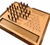 Solitiare & Triangle Peg Jump Board Games - Creative Crafthouse