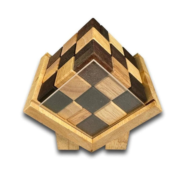 Splitting Headache – 3D Wooden Cube Puzzle by Bill Cutler - Creative Crafthouse
