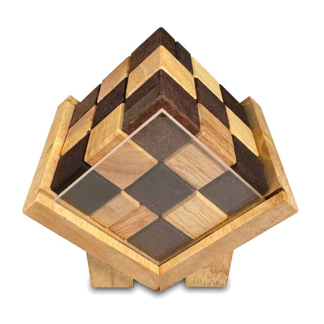 Splitting Headache - 3D Wooden Cube Puzzle by Bill Cutler - Creative Crafthouse