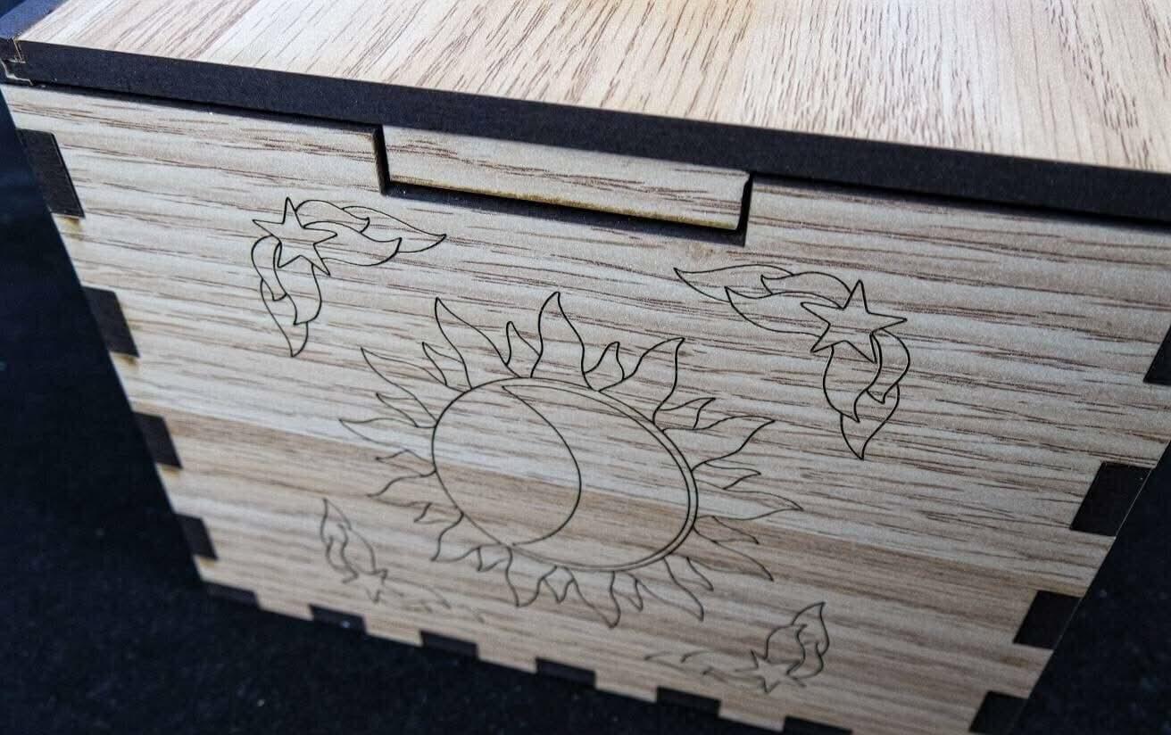 Stargazer Wood Puzzle Box | Extra Large Size With Multi Step Lock