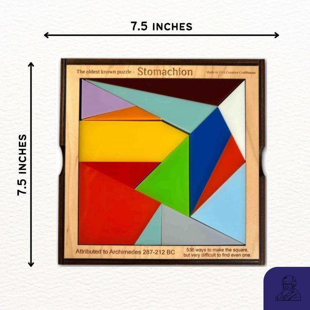 Stomachion or Ostomachion Puzzle - worlds oldest by Archimedes - very difficult with many challenges - Creative Crafthouse