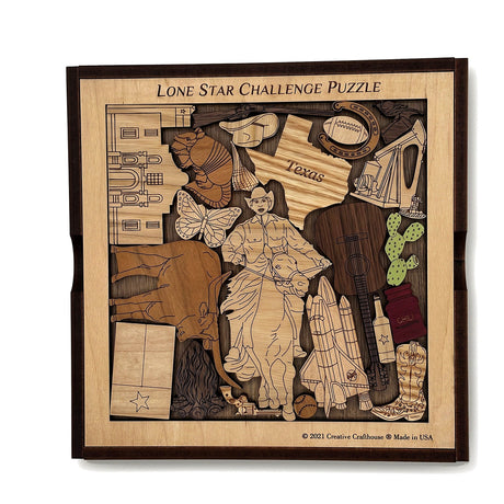 Texas Wood Puzzle | Personalized Gift and Decor for Texans - Creative Crafthouse