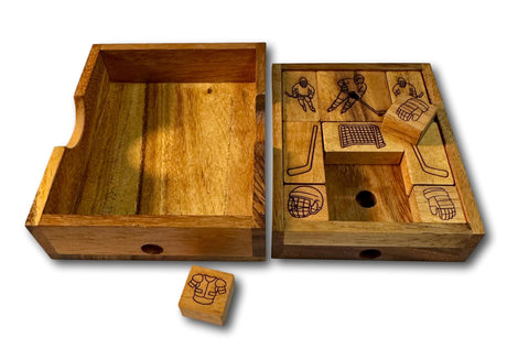 The Hockey Challenge Puzzle | Wooden Sliding Puzzle - Creative Crafthouse