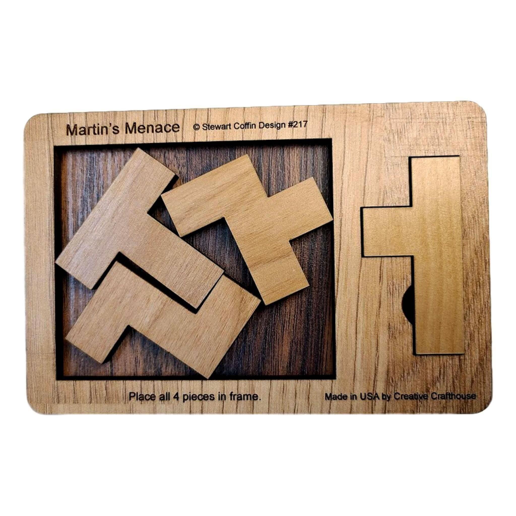 Martin's Menace Small | Stewart Coffin Wood Puzzle – Creative