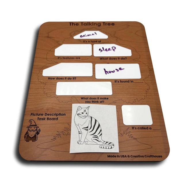 The Talking Tree Picture Description Board | Reusable Wooden Speech & Language Activity - Creative Crafthouse