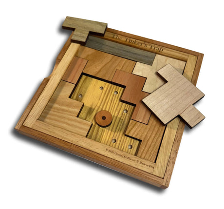 The Tinker’s Trap – Wooden Puzzle with 13 Unique Challenges - Creative Crafthouse