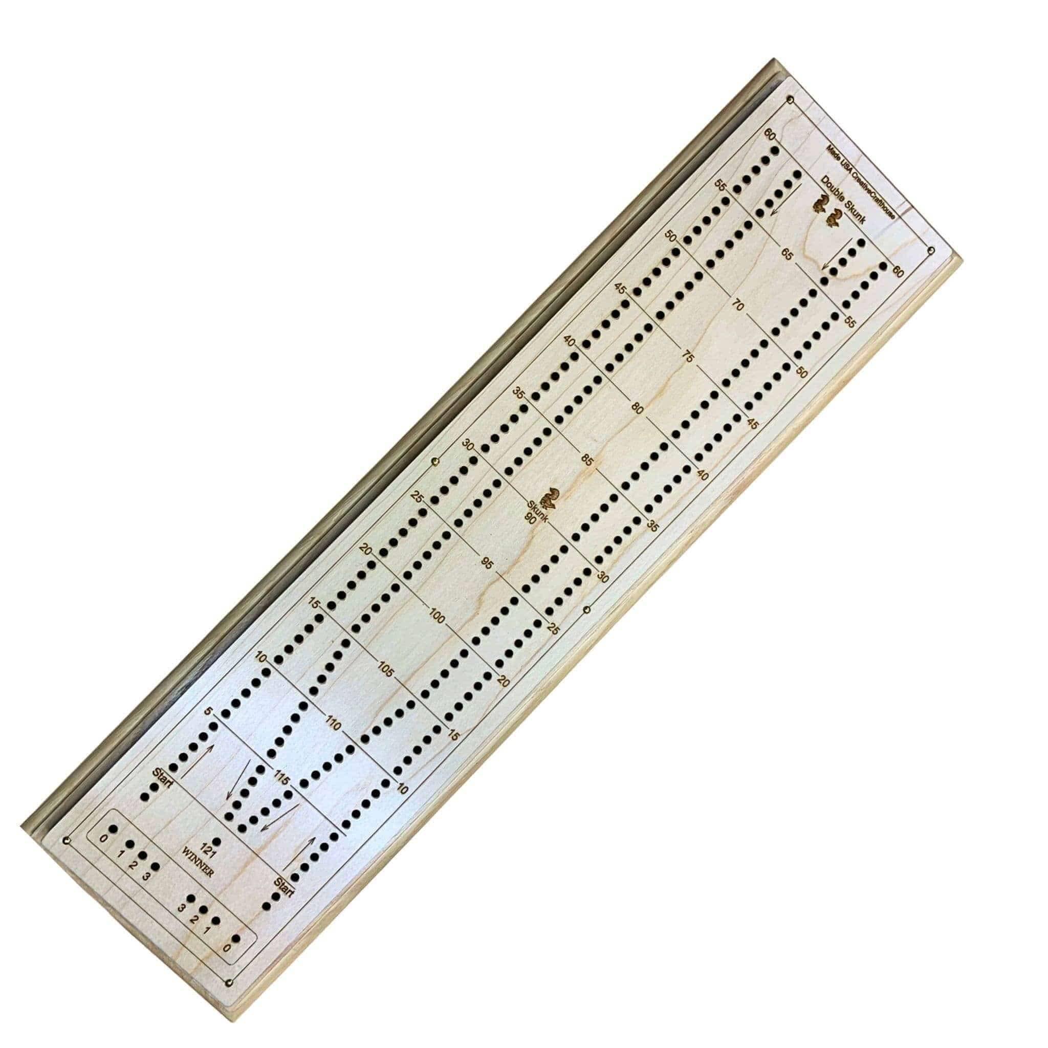 Tournament Style Cribbage Board | 3 Different Wood Options and